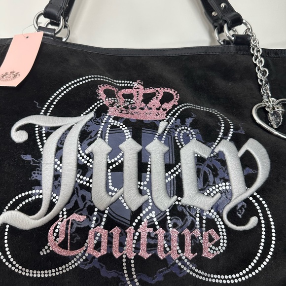 JUICY COUTURE velvet large Tote vintage - Picture 2 of 7
